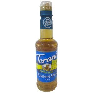 Torani Sugar Free Pumpkin Spice Coffee Syrup Zero Calorie Fall Flavoring 750ml
